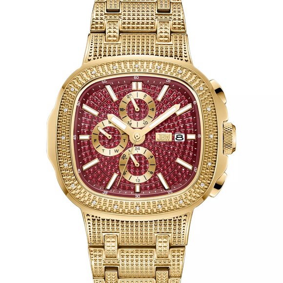 Jbw Men's Heist Multifunction 18K Gold Plated Stainless Steel Watch, 45mm - Picture 4 of 5